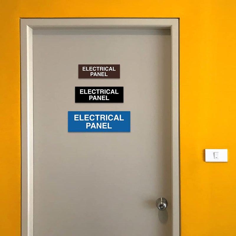 All Quality Basic Electrical Panel Sign - Fire Regulation Safety Compliance Sign - Silver - Medium (1 Pack) - Image 3